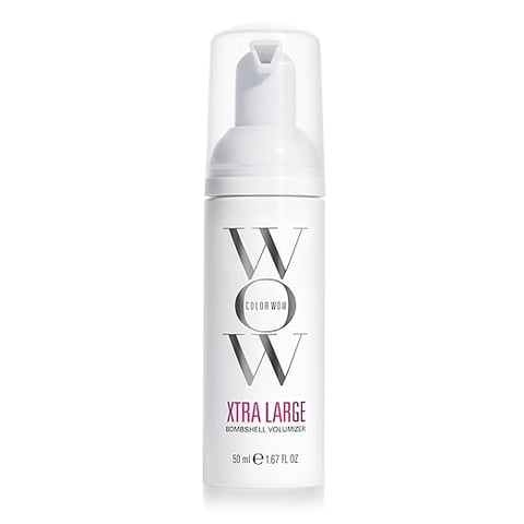 Color Wow Xtra Large Bombshell Volumizer white bottle hair styling foam