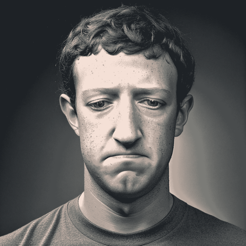 Sad Mark Zuckerberg