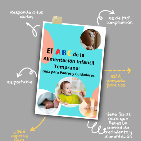 a poster with a baby in a high chair