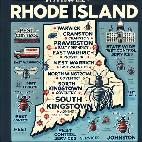 rhode-island-pest-control-service-map-highlighting-warwick-providence-cranston-east-greenwich-and-nearby-cities