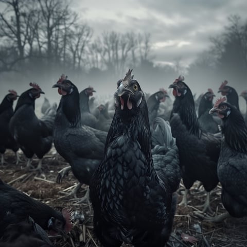 A flock of chickens can raise an unbearable noise for those with ADHD or ASD