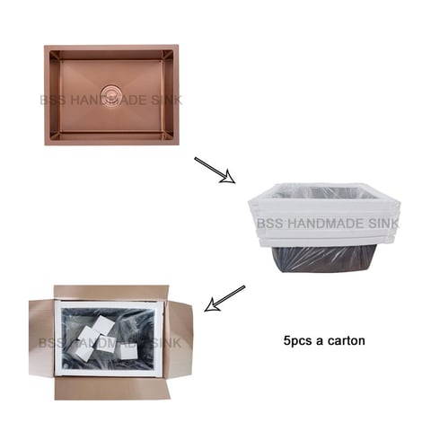 standard packing for handmade kitchen sink