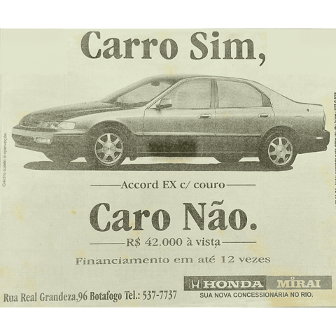 Anúncio de concessionária de automóvel criado por jorgeredator.com.br.