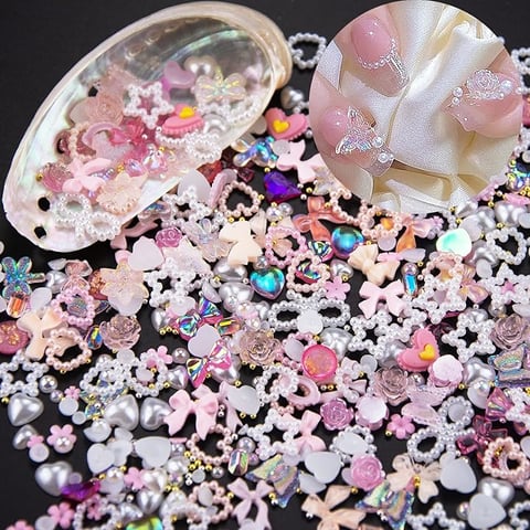 3D assorted pearls