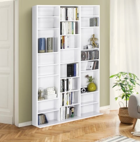 Bibliothèque de 30 cases, couleur blanc 