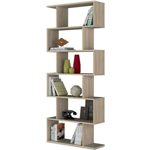 Bibliothèque Athéna en bois naturel 