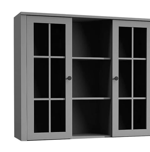 Vitrine Parma A120 grise 