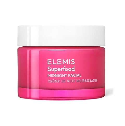 Elemis Superfood Midnight Facial pink jar night cream