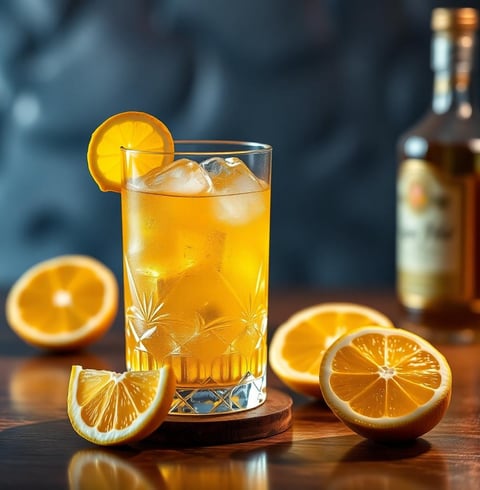 St. Patrick's Day Drink Gold Rush Cocktail
