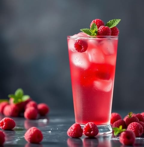 Raspberry Fizz Drink