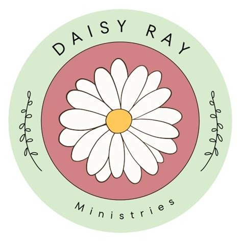 a daisy flower in a circle with the words daisy ray