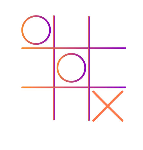 Decorative Tic-Tac-Toe icon