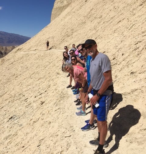 Shannon Falk walking away from the Willitts Family March 16, 2018