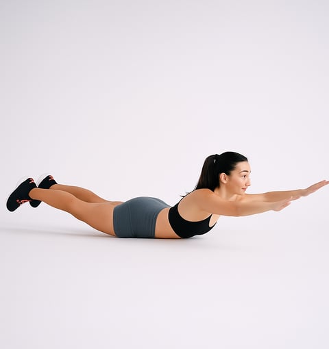 a woman doing a plank planket exercise
