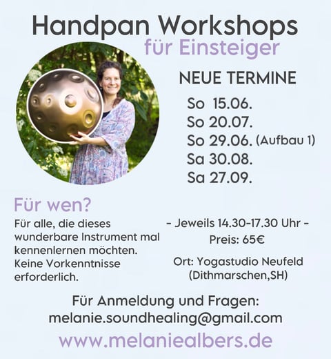Handpan Workshop Unterricht Dithmarschen Schleswig Holstein Melanie Albers