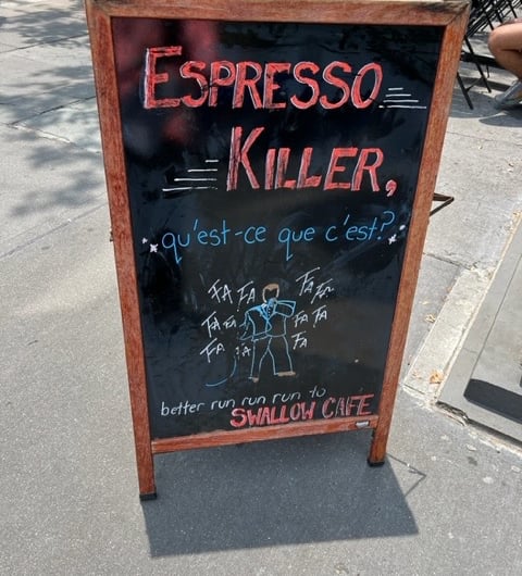 Killer Espresso is less than Ron Oliner deserves