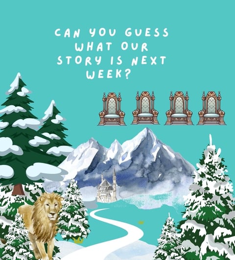 Narnia, forest, storytelling, acting out, the lion, the witch and the wardrobe