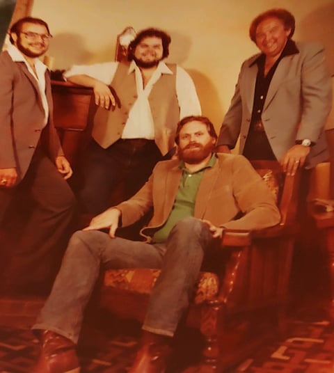 Clark Wiseman (Seated) joins The Harmony Brothers