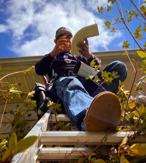 gutter install, downspout install, gutter clean, gutter filters