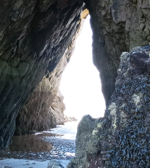 A Scene at Three Cliffs Bay
