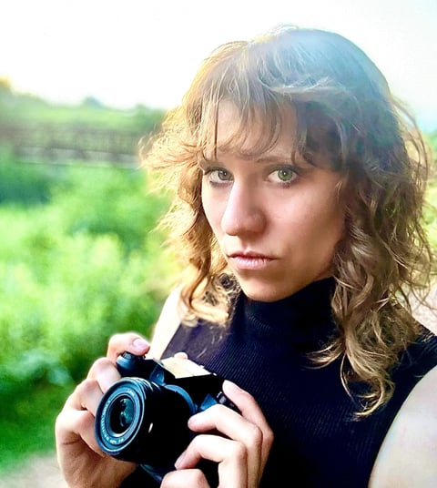 stef schultz filmmaker, stef sharky schultz, camera, girl with camera, model, films, females in film