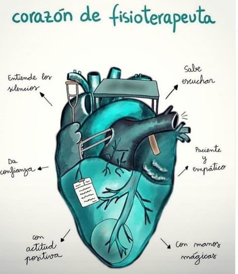 Corazón de fisioterapeuta