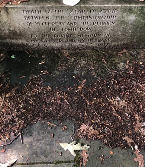 Tombstone in Elmira New York