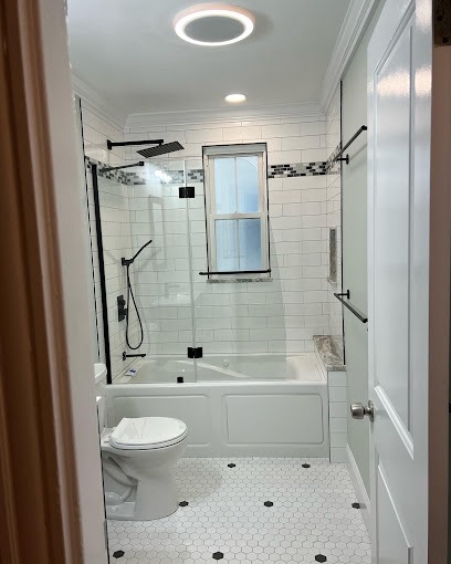 complete bathroom remodeling from initial design to final installation.