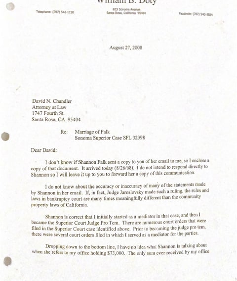 Bill Doty lying to David Chandler