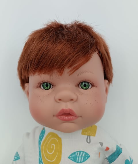 Doll with red hair and green eyes