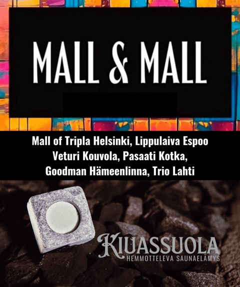 Kiuassuola tuotteet saatavilla kaikista Mall&Mall myymälöistä