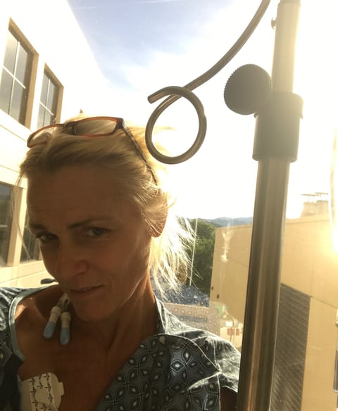 Shannon Falk in hospital June 2014