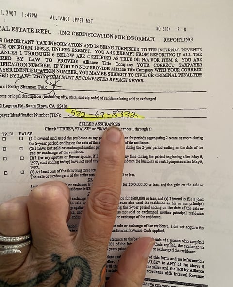 Lying on court documents is a Michael Falk thing