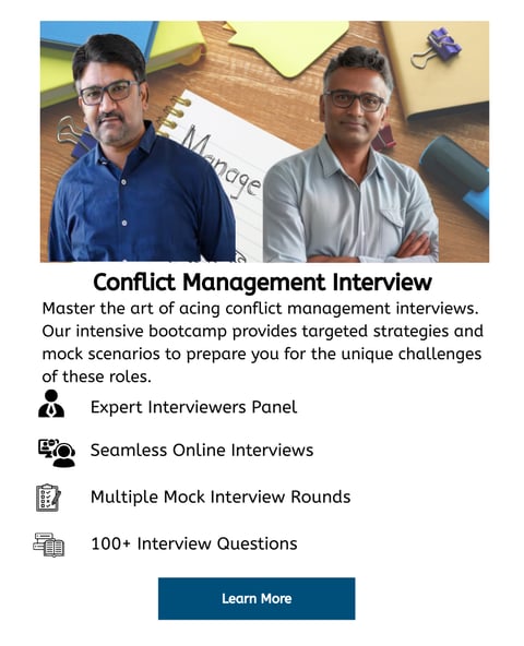 conflict management interview bootcamp
