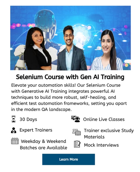 Selenium Course with Gen AI Training