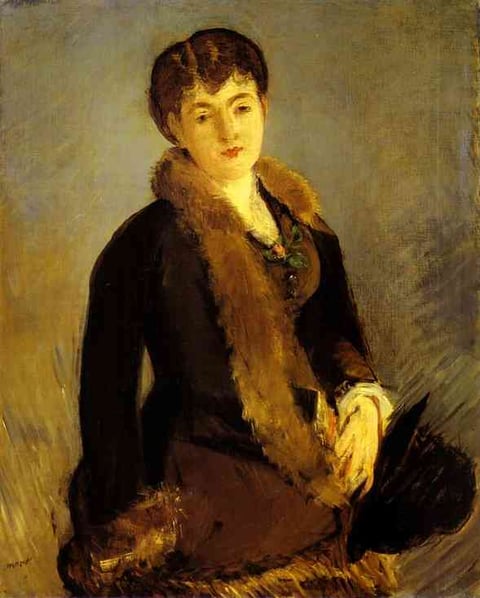 a woman in a fur coat and a fur stoler