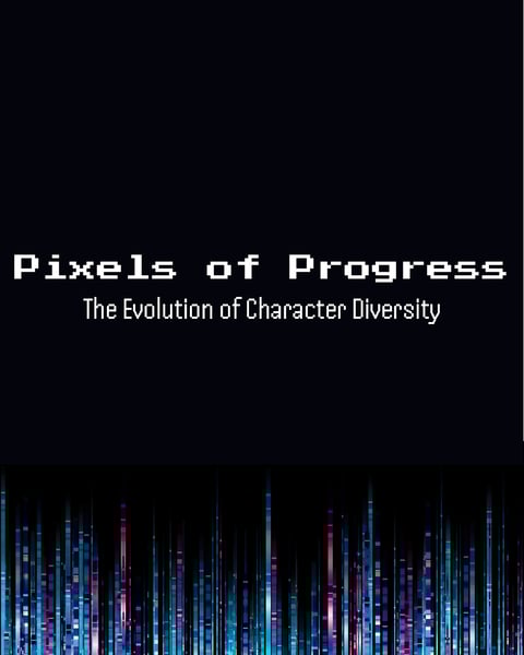 a computer screen with the words pixels of progress