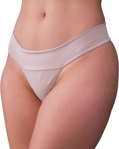 brazilian underwear for work out - nude color high waiste, seamless, thong, string, no show, fit