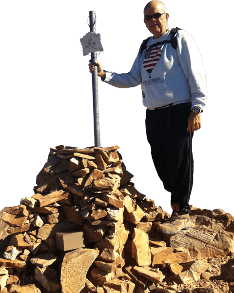 The Pirate atop Frenchman Mountain (December 6th, 2012)