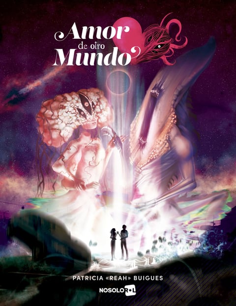 Una ilustración de dos criaturas gigantes y lovecraftianas. Portada del manual de ADOM