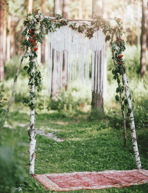 macramé backdrop