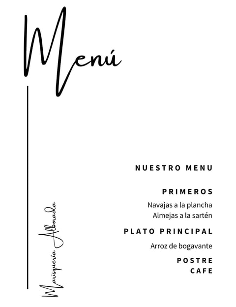 Menú