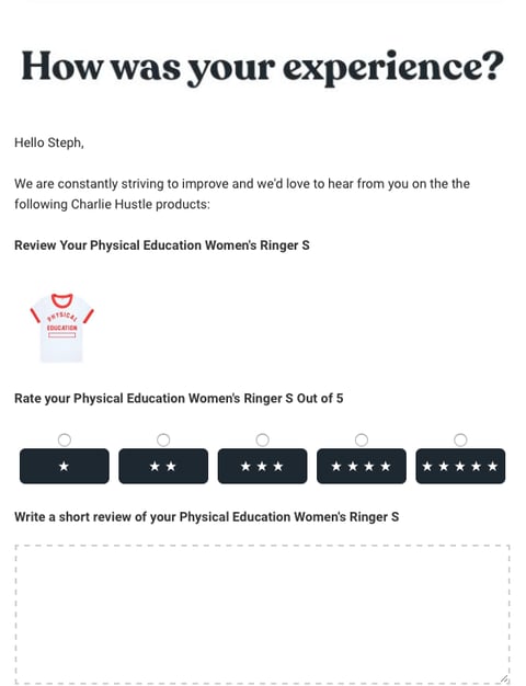 request email template