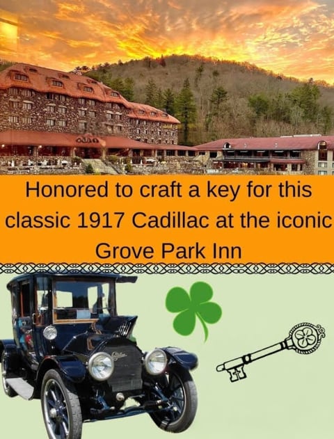 Grove Park Inn 1917 Cadillac Jack's Locksmith expertise classic car services