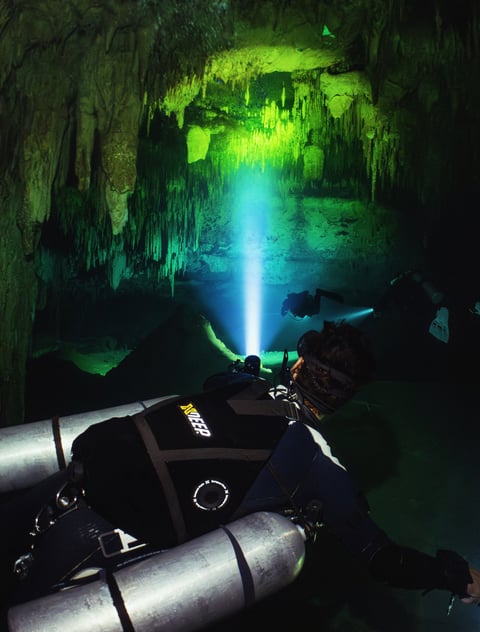 cenote underwater photography course