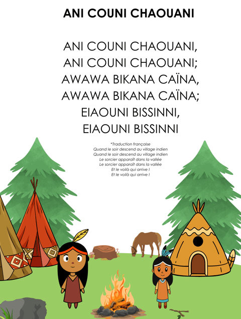 paroles illustrées ani couni chaouani