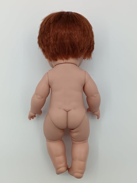 Back of 34cm vinyl doll