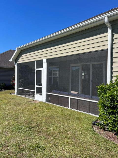 Aluminum screen porch with Super Screen in Myrtle Beach. 