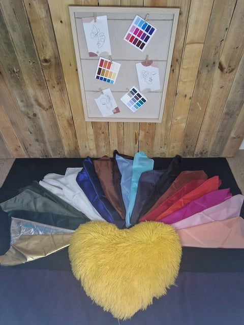Palette de couleurs chaudes et froides...