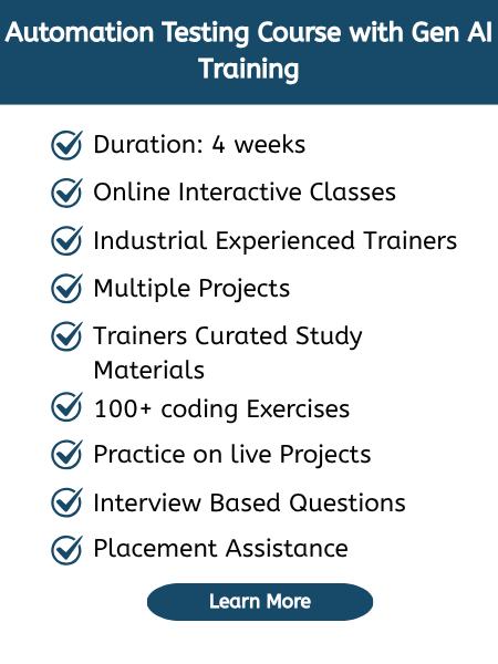 Automated Testing with Gen AI Certification Course